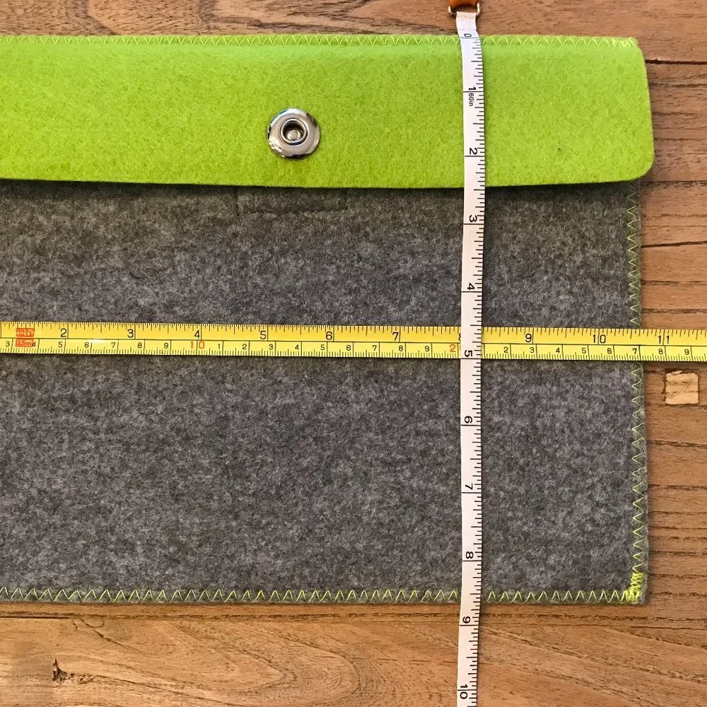 Gray and Green Tablet Case